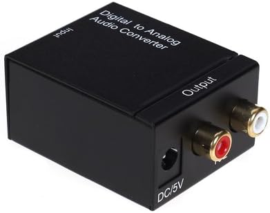 Цифрово-аналогов аудиоконвертер WELEY, Трансформиращ коаксиален или Toslink цифров звук през аналоговия L / R аудио
