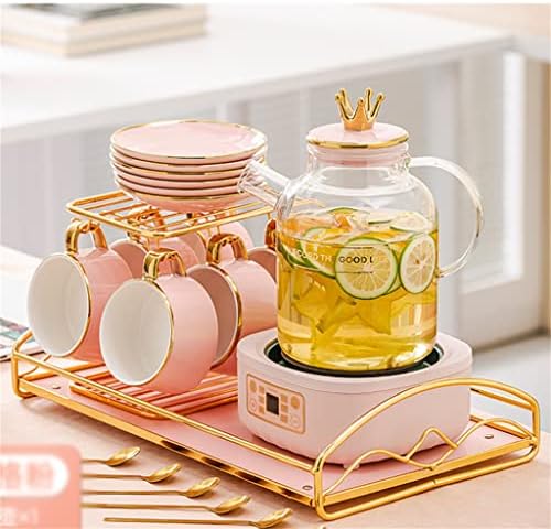 HDRZR Pink Pot Многофункционален Малък Електрическа кана за приготвяне на цветята чай за вашия офис, напълно Автоматичен (Цвят: