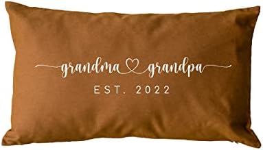 Изработена по поръчка възглавница | Обява за раждане Баби и дядовци | Персонални Калъфка | Възглавница за баба и дядо | Декоративна