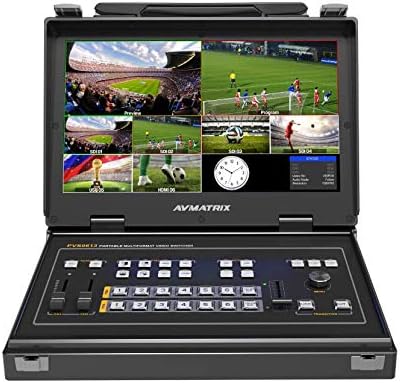 AVMATRIX PVS0613 13,3FHD LCD Портативен 6-канален Мультиформатный видеомикшер SDI/HDMI