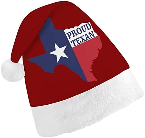 Коледна шапка на Гордостта на Тексас, шапка на Дядо Коледа, забавни коледни шапки, шапки за празнични партита за