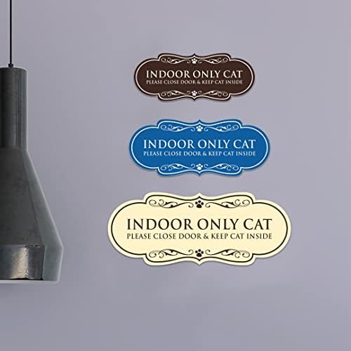 Регистрирай Lita Designer Paws, САМО ЗА КОТКИ, Моля ви, Затворете вратата и дръжте Котката вътре (Бяла) - Малка