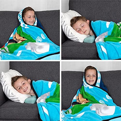 Спално бельо Nina Kids е Супер Меко Плюшевое одеяло Micro Raschel, 62 x 90 см, Марио