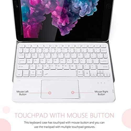 Калъф-клавиатура със сензорен панел QYiiD с подсветка за Galaxy Tab S6 Lite 10,4 SM-P610/P615, калъф-поставка