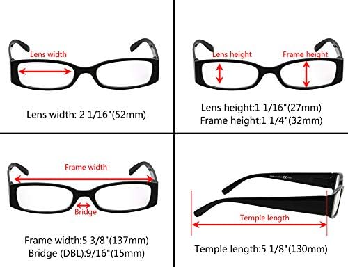 Eyekepper 5 Чифта Очила за четене за Жени + 1,00 Очила за четене в шарени рамки