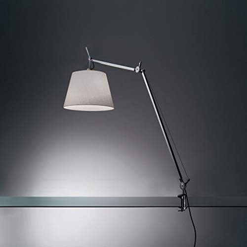 Artemide TLM0005 Tolomeo - Настолна лампа One Mega Light с 17-инчов рассеивателем и клип, Възможности абажуров:
