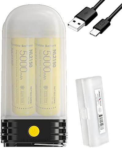 Акумулаторна батерия led фенер Nitecore LR60 USB-C 280 Лумена с Перезаряжаемыми батерии и организатора LumenTac
