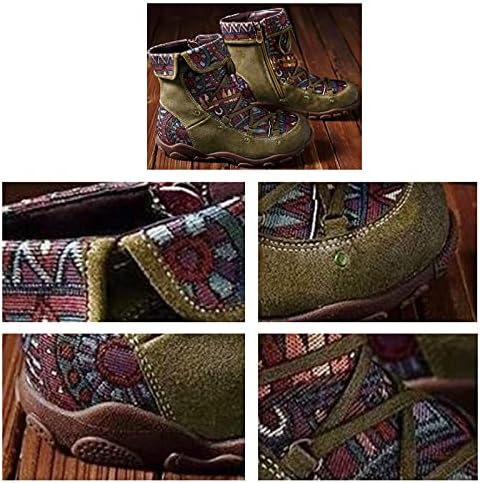 Дамски Ботильоны, Зимни Армейските обувки в стил Милитари дантела до средата на Прасците, Зимни и Есенни обувки, Дамски Къси