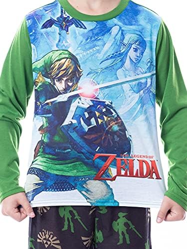 Комплект пижам Komar Kids The Legend Of Zelda За момчета от две части С дълъг ръкав