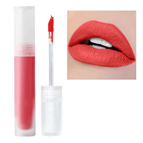 npkgvia червило Velvet Lipstick Мързел Lipstick Устойчив блясък за устни с високо съдържание на пигмент, Водоустойчив и