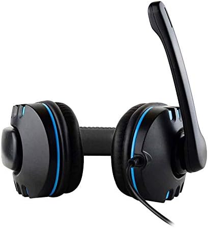 Детска Слушалки Raxinbang Headset, Гласово Управление, Кабелна Качество на звука HI-FI за компютърна игра бас слушалки PS4, Черен