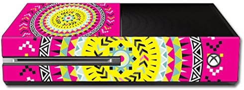 Кожата MightySkins, съвместим с Microsoft Xbox One - Розово Aztec | Защитно, здрава и уникална vinyl стикер-опаковка | Лесно се нанася, се отстранява и обръща стил | Произведено в САЩ
