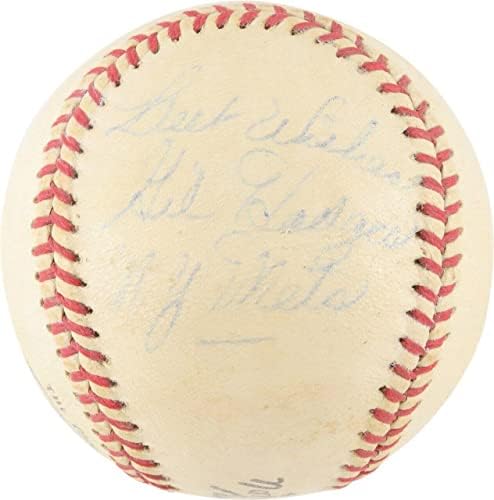 Сингъл Джила Ходжеса с автограф от Официалния представител на Националната лига бейзбол 1950-те години JSA