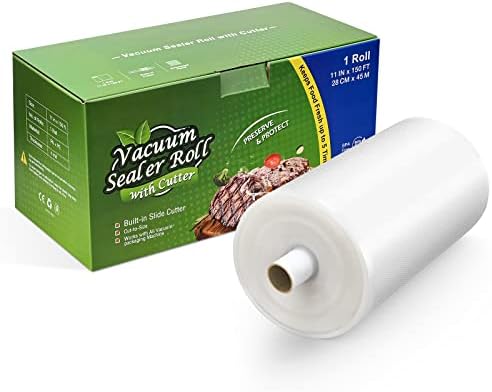 Държач за роли вакуум опаковчик 11 'x 150 с Нож, Вакуумни Опаковки за хранителни продукти, на Рула за хранителни опаковки,