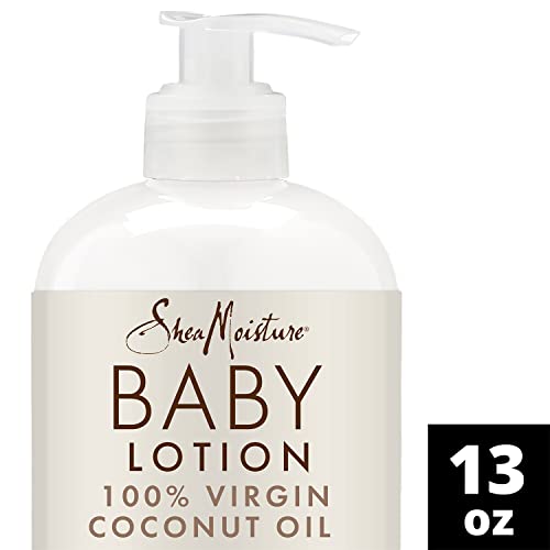 Shea Moisture Baby Essentials Натурално Кокосово масло за измиване на детското тяло и Шампоан за грижа за кожата на новородени и деца, Опаковка по 2-13 течни унции