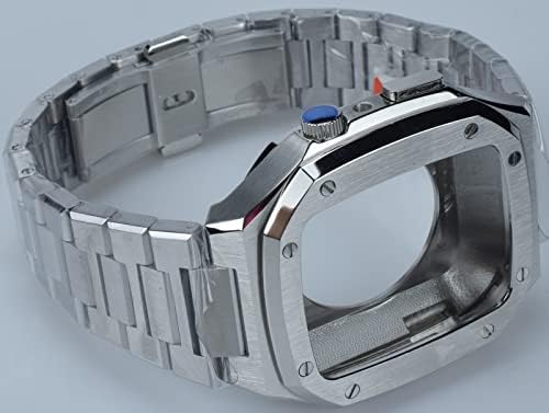EKINS направи си САМ Комплект за промяна на каишка за Apple Watch 8 7 41 мм 45 мм Корпус от неръждаема стомана