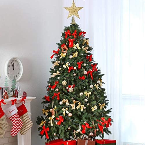 Acronde 10 Коледна Елха Topper Звезда на върха на Дървото Звезда Коледно Дърво за Украса За партита На Закрито Украса