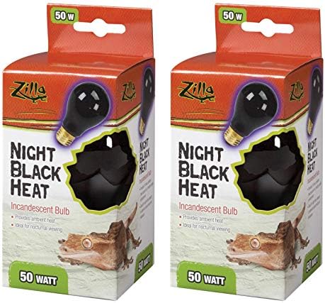 Лампа с нажежаема жичка Zilla Night Black Heat за влечуги [Комплект от 2 части] Мощност: 50 W