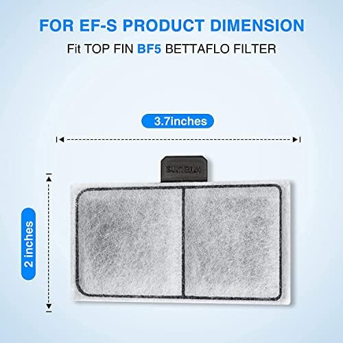 HiTauing 6/12 опаковане на филтърни касети за филтърни касети Top Fin EF-S Element и BF5 BETTAFLO