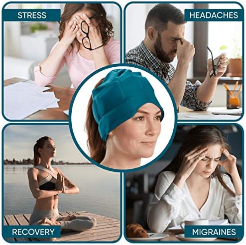 Капачка за облекчаване на главоболие, мигрена и стрес Aculief - Естествена Ледена маска от напрежение и мускулни