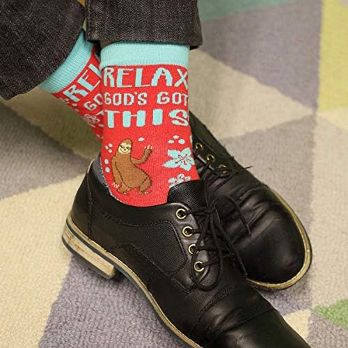 Kerusso Bless My Soles Чорапи за възрастни, мъже и Жени, Relax Ленивец - - Един размер Подходящ за повечето