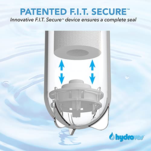 Корпус филтър с голям капацитет HYDROVOS 10 инча за филтриране на вода в къщата, 1 NPTF-порт, сертифициран ФНИ, вграден клапан за понижаване на налягането, използва се с фил?