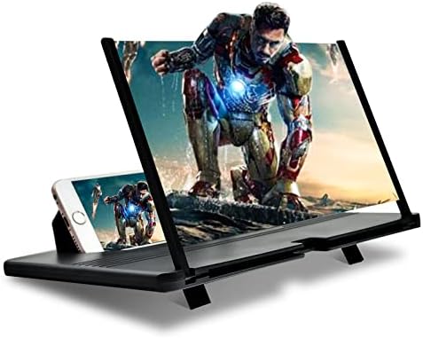 12-инчов Черно Увеличительный Екран за телефон 2022 най-Новата Версия на най-Добрата Тънка Сгъваема Поставка за Мобилен