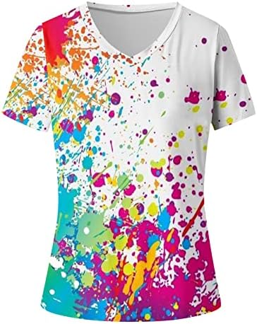 Лятна Есенна Риза с Кръгло деколте за Момичета 2023, Памучен Блуза с Графичен Дизайн на Тениска за Жени yf безжичната