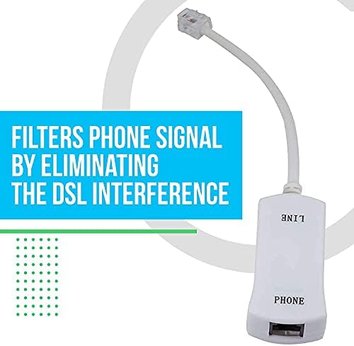 Инсталационните части DSL Модем Телефонен филтър - за премахване на смущения и блокатора на статичен шум | за Телефонни,