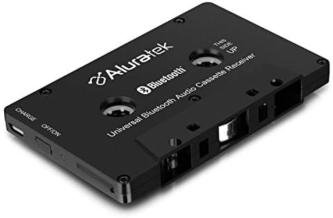 Универсален Bluetooth-кассетный аудиоприемник Aluratek, вградена акумулаторна батерия, време на възпроизвеждане до 8 часа,