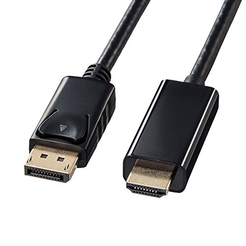 Кабел конвертор Sanwa Supply KC-DPHDA10 DisplayPort към HDMI, Черен, 3,3 фута (1 м)