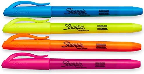 Маркери SHARPIE Pocket Style, на Върха на длетото, различни цветове, на 4 парчета (опаковка по 1 парче)