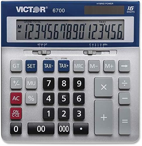 6700 Голям Настолен калкулатор, 16-цифрен LCD дисплей