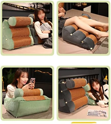 DHTDVD Годишният Мат Нощно Шкафче Мека възглавница-чанта мека мебел въздушна Възглавница за Лумбална възглавница Голяма облегалка (Цвят: E, размер: 50x50x20 см)
