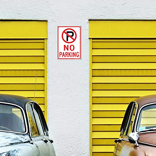 (2) Знакът на Паркинг е забранено с емблематичен знак, отразяваща с размери 10 x 7 инча. Алуминий, без ръжда 40, защитен от uv, устойчиви на атмосферни влияния, водоустойчи