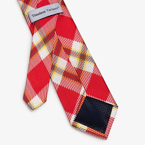 Копринена вратовръзка от шотландки kalafatis университета в хюстън в клетка извън времето