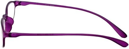 Calabria 718 Flexie Овални Очила За Четене Мъжки/Женски Гъвкави One Power Readers Гъвкава Лека Здрава Дограма TR-90