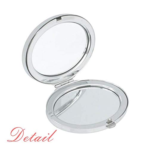 Заек Черно-Бяло Огледало За Животни Портативен Сгъваем Ръчен Грим Двойни Странични Очила