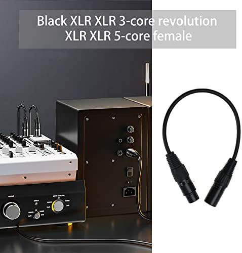 2 елемента XLR 3Pin Plug-5Pin Женски Кабел XLR 3Pin-XLR 5Pin Аудио DMX Кабел Аксесоари за Свързване Микрофонных Микшеров