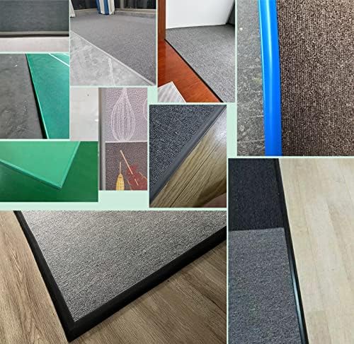 Къса лента на пода на Самозалепващи Ръба на Килима от PVC, черно-бели, Сиво Синьо-Зелени Безшевни Преходни ленти за Домашния