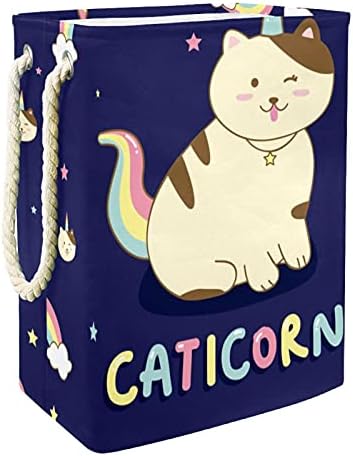 Начало Количка за бельо Caticorn Cat Rainbow Stars Сгъваема Кошница за Дрехи на Търговската Кофа за Пране на Организация за