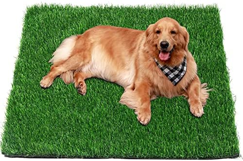 Изкуствена трева - Многофункционална билка за кучешки, Сгъваема Изкуствена трева, Нескользящая трева от изкуствена трева за кучета с дренажни отвори, лесен за почи