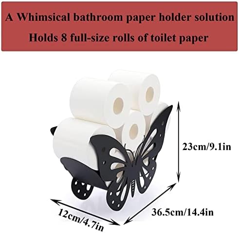 Държач за тоалетна хартия във формата на пеперуда, метална стойка за ролка тоалетна хартия, във формата на