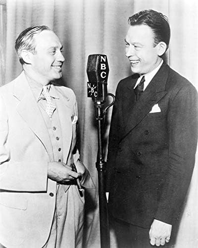 БЕЗКРАЙНИ СНИМКИ 1936 Снимка: Фред Алън (Вдясно) и Джак Бени | Портрет в три-четвърти ръст | Реколта възпроизвеждане на снимки