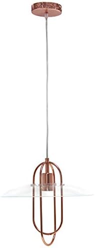 Модерен метален Окачен лампа Simple Designs PT1008-RGD 1, Розово злато