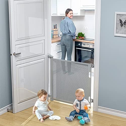 Прибиращи Детски врата, Детски врата BabyBond за стълби Повишена ширина 55 X 33 във височина за деца или домашни