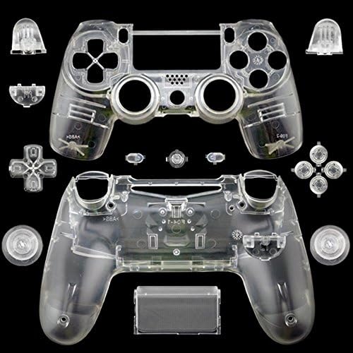 Калъф с пълен корпус и бутоните на безжичния контролер PS4 за Sony Playstation 4 - Прозрачен