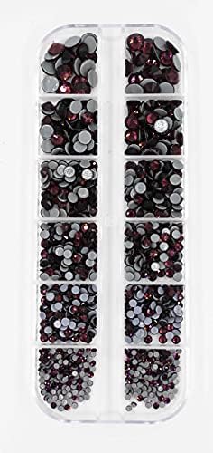 1000 бр./кор. 4 Цвят Опал, Кристали за дизайн нокти с декорация във формата на кристали, Микс от 6 размери на кристали