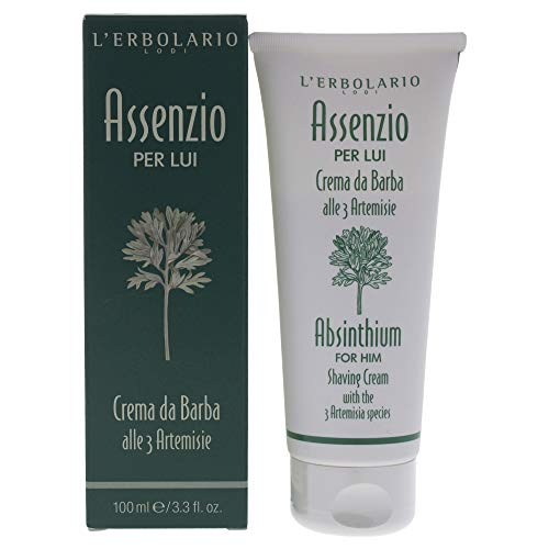 Крем за бръснене Absinthium от LErbolario за мъже - 3,3 грама Крем за бръснене