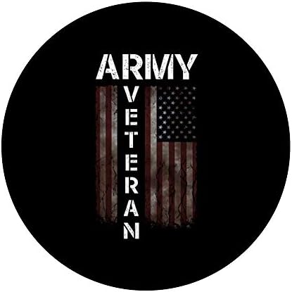 Готин американски флаг (САЩ) - Гордостта на ветерани от Армията на САЩ, Идея за подарък PopSockets Дръжка и поставка
